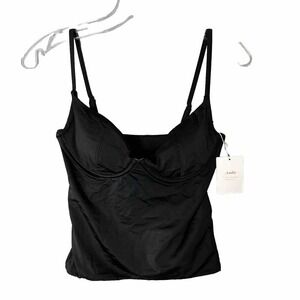 Andie Swimwear The Canary Tank Top Women Sz S Underwire Support Sculpting Comfy